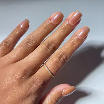 Sheer · French tips · Nude nail art