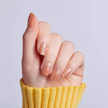 Nude · Pink · Cat eye nail art