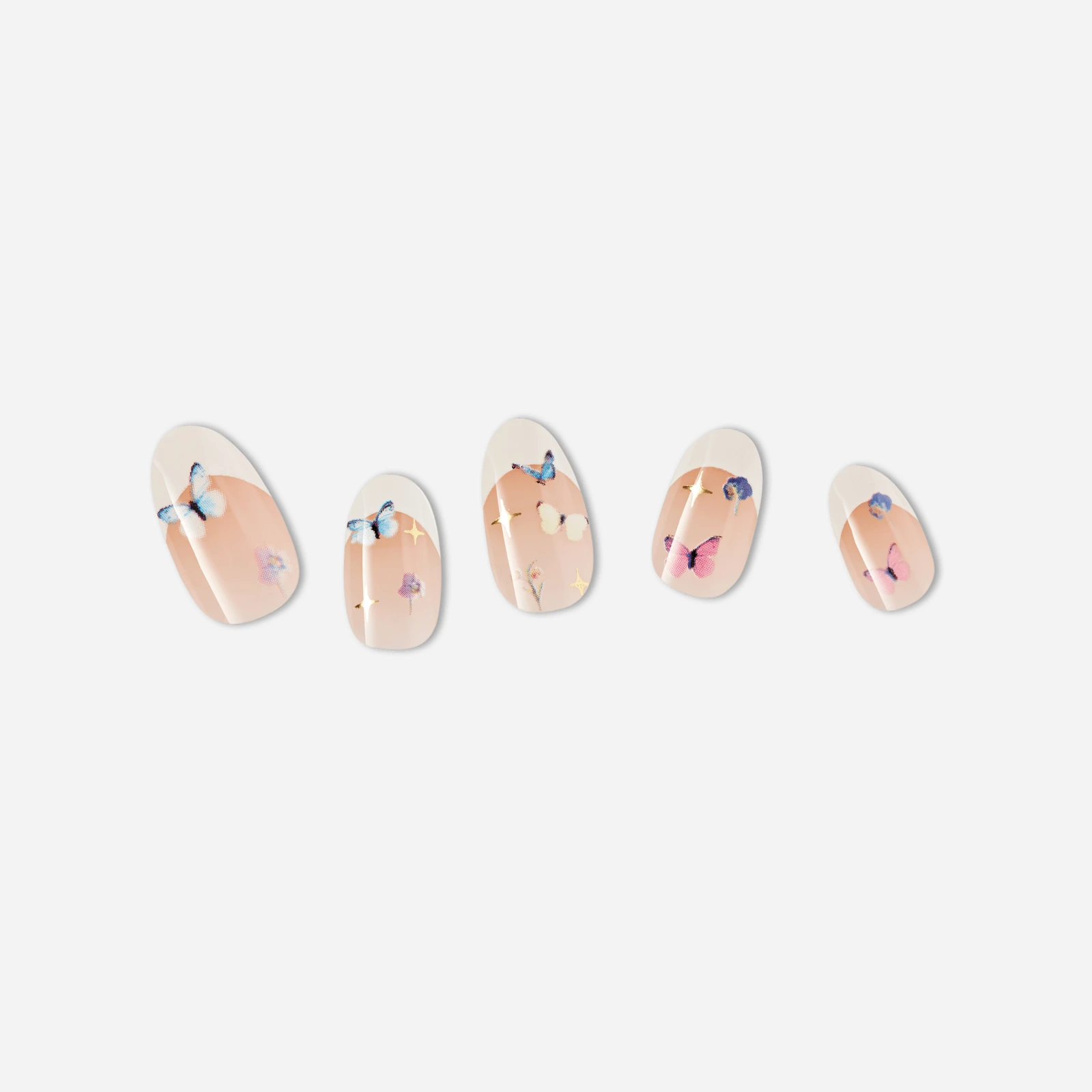 Nude · Pink · Muted nail art