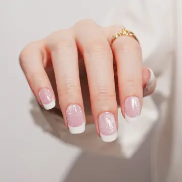 Pink · Black & white · White nail art
