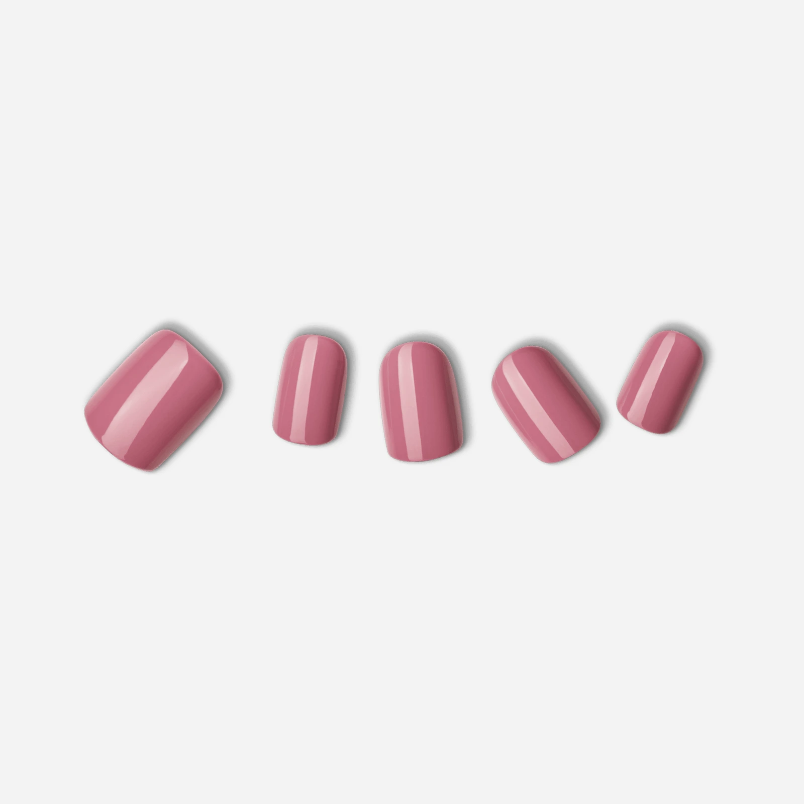 Pink · Solid color · Short nail art