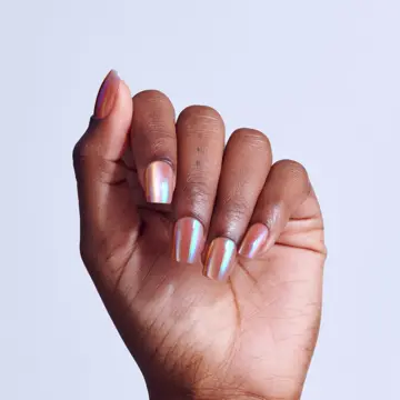 Pink · Chrome · Short nail art