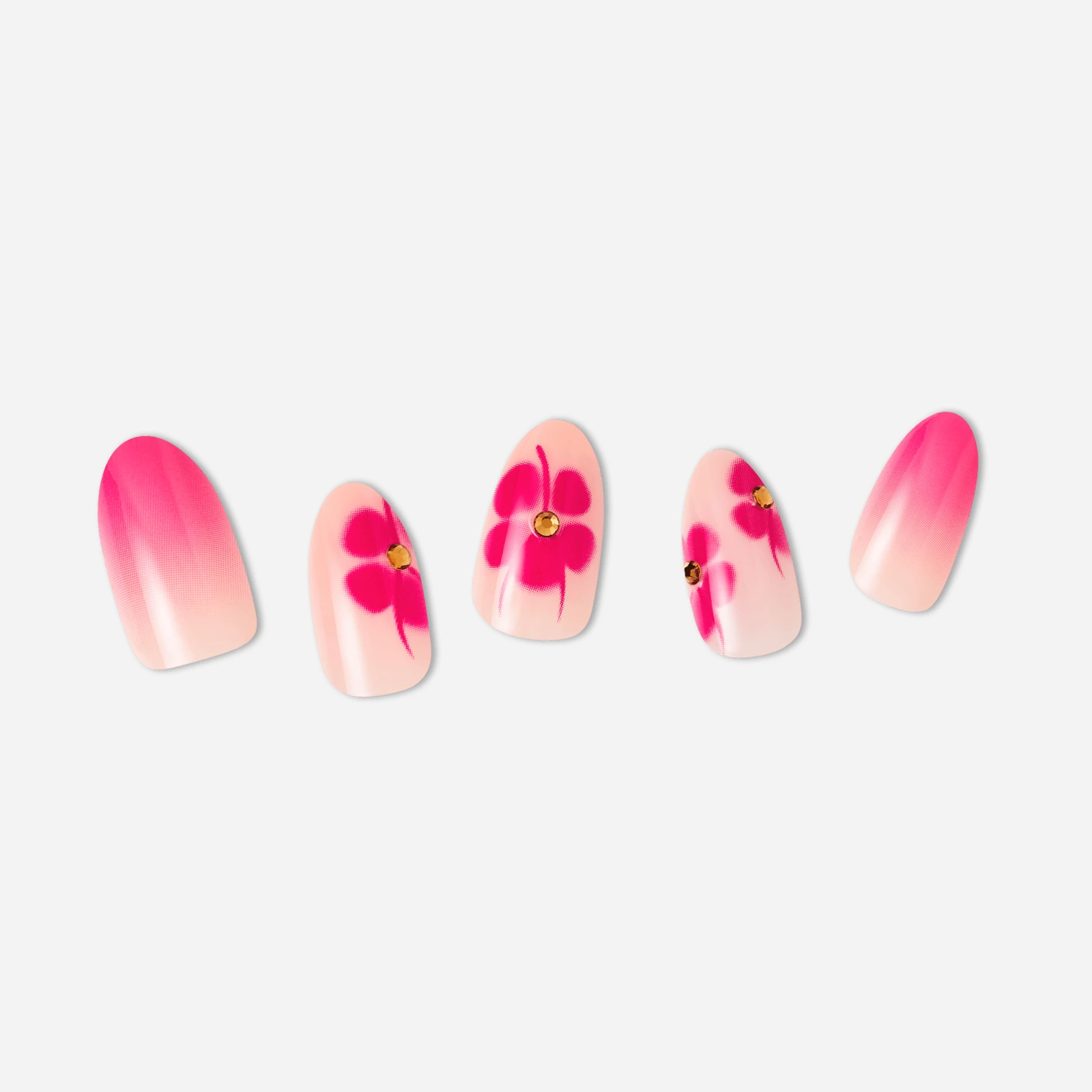 Nude · Pink · Ombré nail art