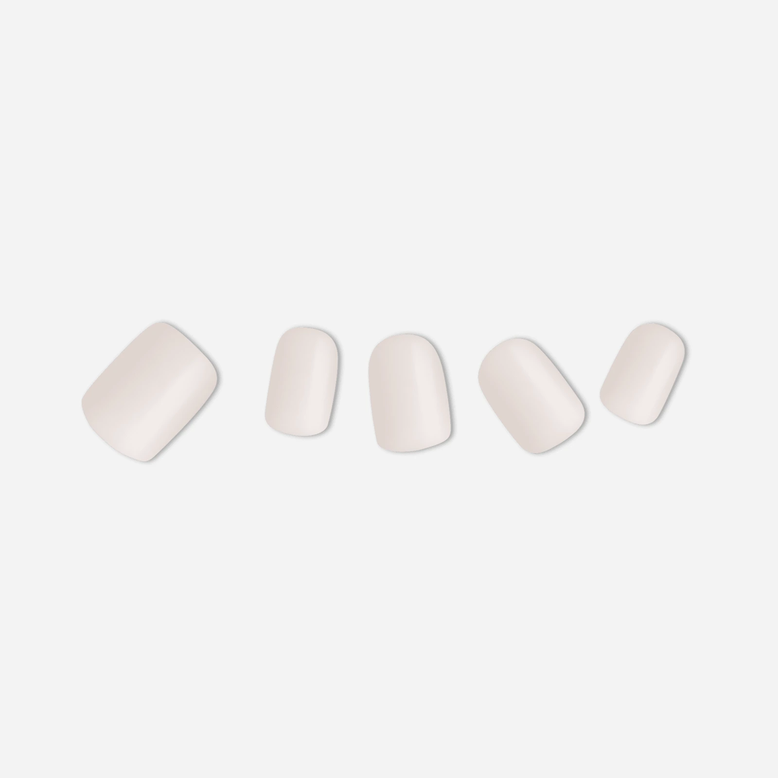 Nude · White · Solid color nail art